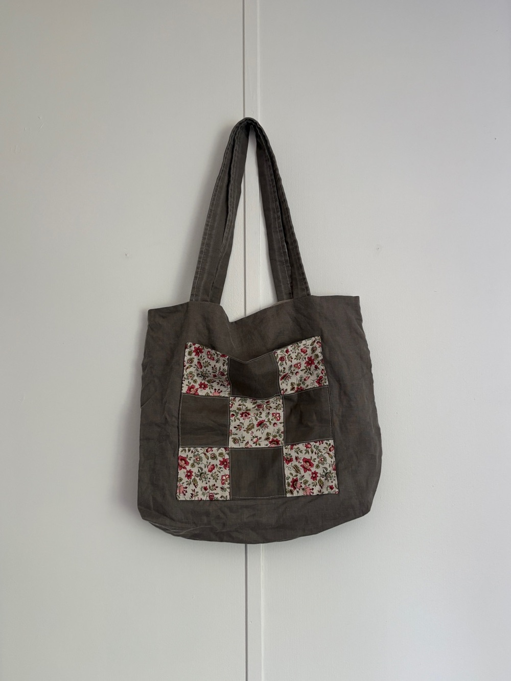 Floral Patchwork Tote Bag